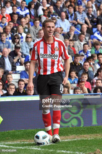 Jordan Henderson of Sunderland waiting to take a corner-kick during the Barclays Premier League match between Birmingham City and Sunderland at St...
