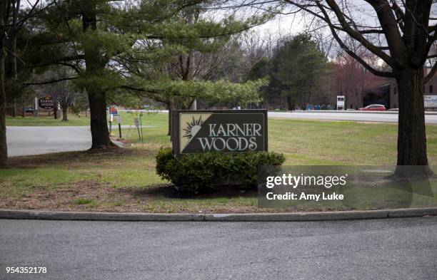 The Karner Woods office park's sign on April 26, 2018 in Albany, New York. The NXIVM Executive Success Programs office at 455 New Karner Road is part...