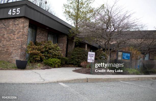 The exterior of the NXIVM Executive Success Programs office at 455 New Karner Road on April 26, 2018 in Albany, New York. Keith Raniere, founder of...