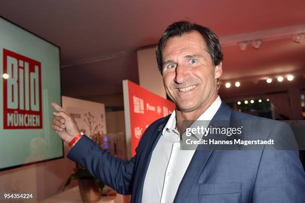 Lars Riedel attends the BILD Muenchen Newspaper 50th anniversary party at MTTC IPHITOS on May 3, 2018 in Munich, Germany.