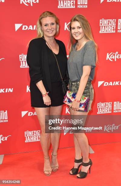 Magdalena Brzeska and her daughter Naomi Brzeska attend the BILD Muenchen Newspaper 50th anniversary party at MTTC IPHITOS on May 3, 2018 in Munich,...