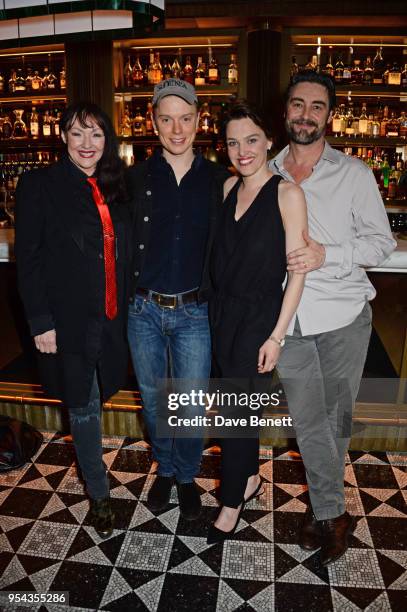 Frances Barber, Freddie Fox, Sally Bretton and Nathaniel Parker attend the press night after party for "An Ideal Husband" at the Smith & Wollensky on...