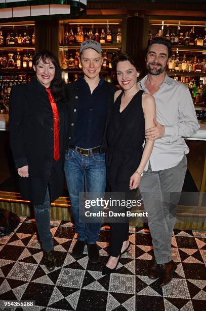 Frances Barber, Freddie Fox, Sally Bretton and Nathaniel Parker attend the press night after party for "An Ideal Husband" at the Smith & Wollensky on...