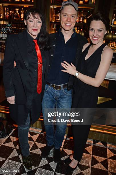 Cast members Frances Barber, Freddie Fox and Sally Bretton attend the press night after party for "An Ideal Husband" at the Smith & Wollensky on May...