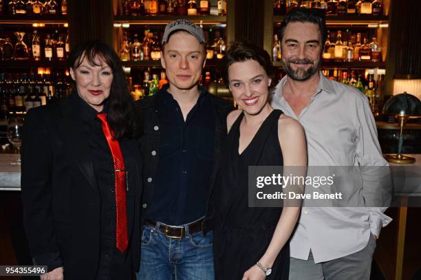 Frances Barber, Freddie Fox, Sally Bretton and Nathaniel Parker attend the press night after party for "An Ideal Husband" at the Smith & Wollensky on...