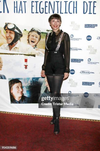 Meret Becker during the 'Wer hat eigentlich die Liebe erfunden?' premiere on May 3, 2018 in Hamburg, Germany.