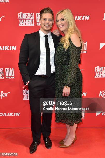 Julien Christopher Fuchsberger, grandson of Joachim 'Blacky' Fuchsberger and son of Thomas Fuchsberger and his girlfriend Nathalie Weber attend the...