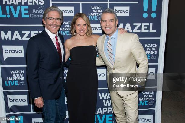 Pictured : Geraldo Rivera, Katie Couric and Andy Cohen --