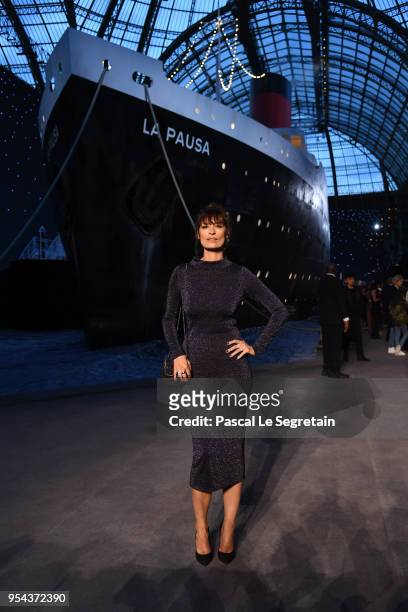 Caroline de Maigret attends the Chanel Cruise 2018/2019 Collection at Le Grand Palais on May 3, 2018 in Paris, France.