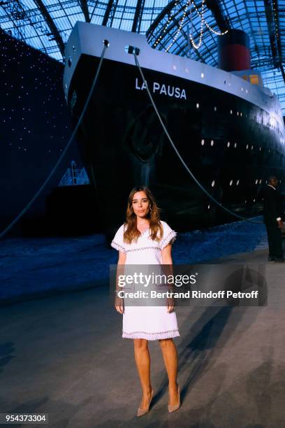 Actress Elodie Bouchez attends the Chanel Cruise 2018/2019 Collection : Photocall, at Le Grand Palais on May 3, 2018 in Paris, France.