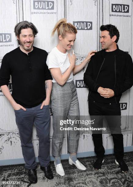 Director Jason Reitman, actors Mackenzie Davis and Ron Livingston visit Build Series to discuss the movie 'Tully' at Build Studio on May 3, 2018 in...