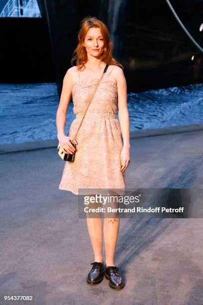 Audrey Marnay attends the Chanel Cruise 2018/2019 Collection : Photocall, at Le Grand Palais on May 3, 2018 in Paris, France.