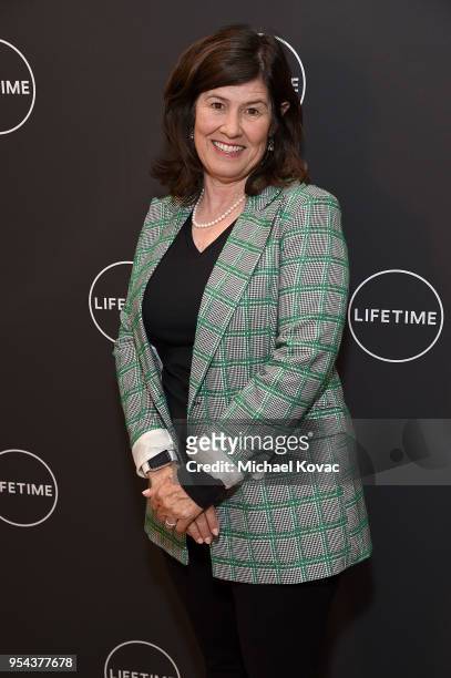 Lifetime Executive Vice President of Movies, Limited Series & Original Movie Acquisitions Tanya Lopez arrives at Lifetime's afternoon tea in...