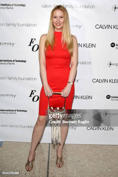Critic Award winner Charlotte Sasko attends the 2018 Future Of Fashion Runway Show at the Fashion Institute Of Technology on May 3, 2018 in New York...