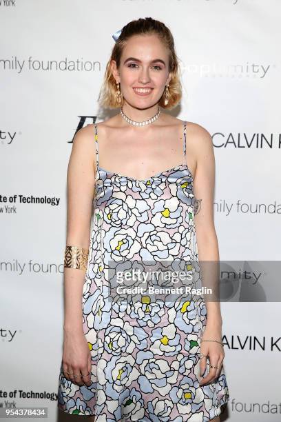 Critic Award winner Kaitlin Barton attends the 2018 Future Of Fashion Runway Show at the Fashion Institute Of Technology on May 3, 2018 in New York...