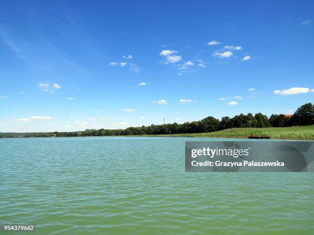 szelag wielki lake, warmian-masurian voivodeship, poland - mazury poland stockfoto's en -beelden