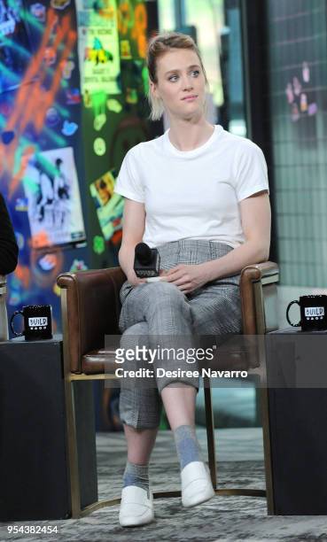 Actress Mackenzie Davis visits Build Series to discuss the movie 'Tully' at Build Studio on May 3, 2018 in New York City.