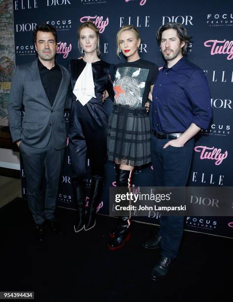 Ron Livingston, Charlize Theron, Mackenzie Davis and Jason Reitman attend "Tully" special screening at the Whitby Hotel on May 3, 2018 in New York...