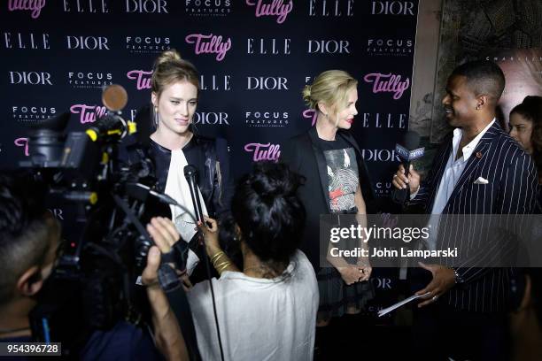 Mackenzie Davis and Charlize Theron attend "Tully" special screening at the Whitby Hotel on May 3, 2018 in New York City.