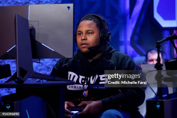 Dimez of Mavs Gaming against Heat Check Gaming during the NBA 2K League Tip Off Tournament on May 3, 2018 at Brooklyn Studios in Long Island City,...