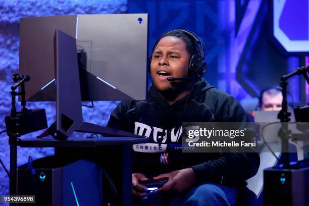 Dimez of Mavs Gaming against Heat Check Gaming during the NBA 2K League Tip Off Tournament on May 3, 2018 at Brooklyn Studios in Long Island City,...