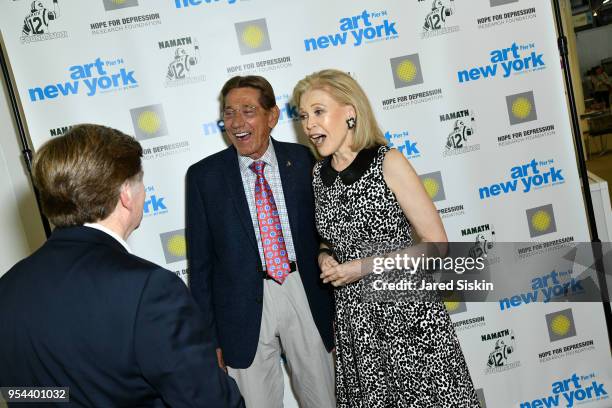 Joe Namath and Audrey Gruss attend Art New York on May 3, 2018 at Pier 94 in New York City.