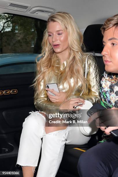 Lottie Moss attending the opening of Tell Your Friends restaurant in Chelsea on May 3, 2018 in London, England.