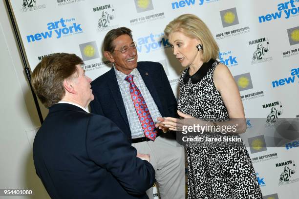 Joe Namath and Audrey Gruss attend Art New York on May 3, 2018 at Pier 94 in New York City.