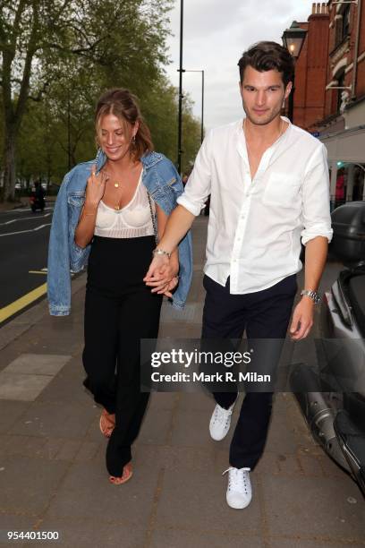 Frankie Gaff attending the opening of Tell Your Friends restaurant in Chelsea on May 3, 2018 in London, England.