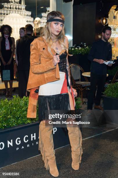 Actress Paris Jackson attends the Longchamp Opening at Longchamp Fifth Avenue on May 3, 2018 in New York City.