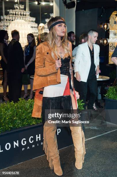 Actress Paris Jackson attends the Longchamp Opening at Longchamp Fifth Avenue on May 3, 2018 in New York City.
