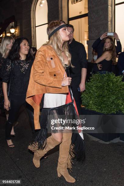 Actress Paris Jackson attends the Longchamp Opening at Longchamp Fifth Avenue on May 3, 2018 in New York City.