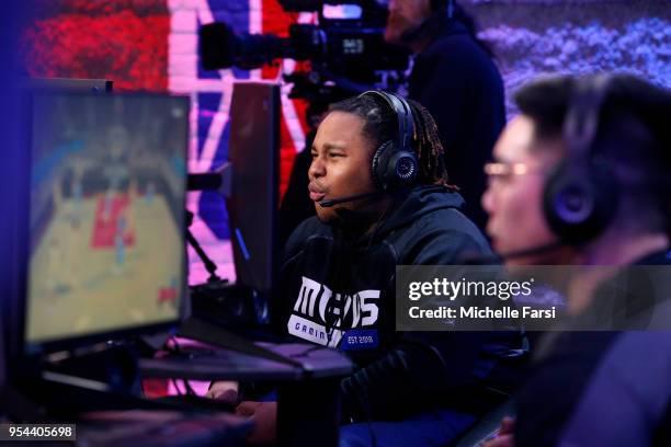 Dimez of Mavs Gaming against Heat Check Gaming during the NBA 2K League Tip Off Tournament on May 3, 2018 at Brooklyn Studios in Long Island City,...