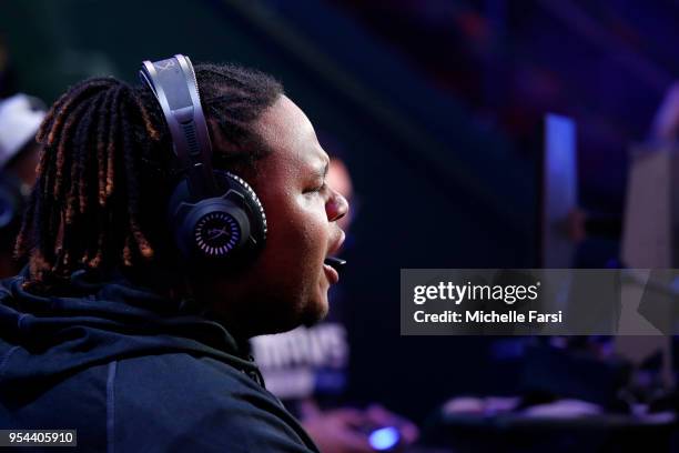 Dimez of Mavs Gaming against Heat Check Gaming during the NBA 2K League Tip Off Tournament on May 3, 2018 at Brooklyn Studios in Long Island City,...