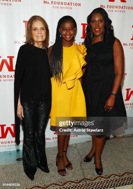 Gloria Steinem, Peggy C. Charren Free to Be You and Me Award Honree and Founder, #1000BlackGrilBooks, Marley Dias, and President and CEO, Ms....