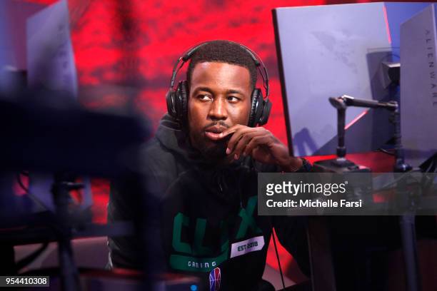 PalmOilPlease East Celtics Crossover Gaming against Grizz Gaming of during the NBA 2K League Tip Off Tournament on May 3, 2018 at Brooklyn Studios in...