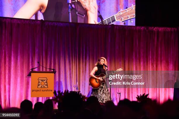 Singer Tori Kelly attends the Project Sunshine's 15th Annual Benefit Celebration at Cipriani 42nd Street on May 3, 2018 in New York City.
