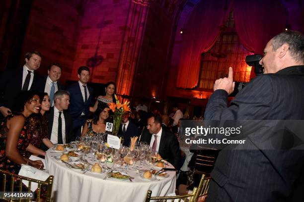 Realtor Ryan Serhant and Emilia Bechrakis attend the Project Sunshine's 15th Annual Benefit Celebration at Cipriani 42nd Street on May 3, 2018 in New...