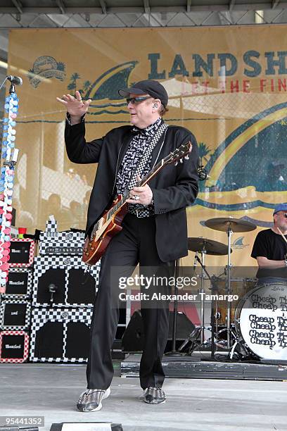 Rick Neilsen performs at the Miami Dolphins game at Landshark Stadium on December 27, 2009 in Miami, Florida.