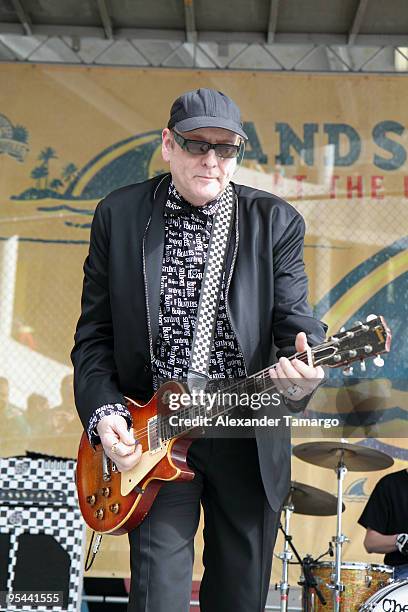 Rick Neilsen performs at the Miami Dolphins game at Landshark Stadium on December 27, 2009 in Miami, Florida.