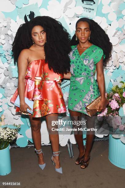 Wonder Quann and Cipriana Quann attend the Tiffany & Co. Paper Flowers event and Believe In Dreams campaign launch on May 3, 2018 in New York City.