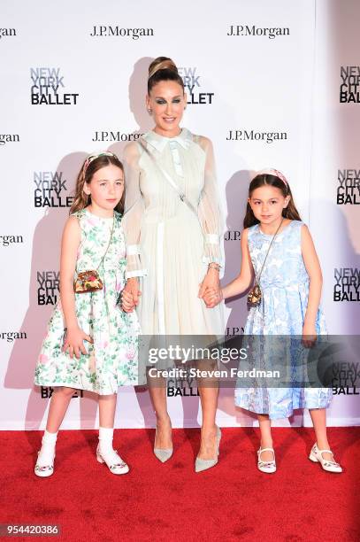 Marion Loretta Elwell Broderick, Sarah Jessica Parker, andTabitha Hodge Broderick attend New York City Ballet 2018 Spring Gala at Lincoln Center on...