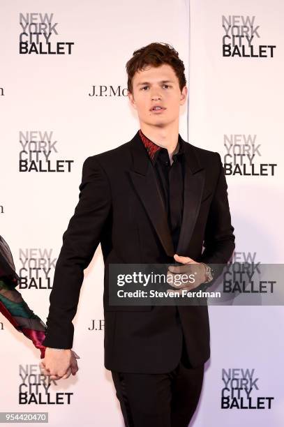 Ansel Elgort attends New York City Ballet 2018 Spring Gala at Lincoln Center on May 3, 2018 in New York City.