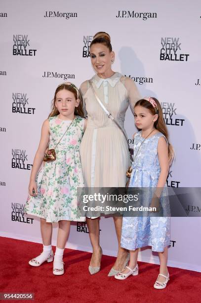 Marion Loretta Elwell Broderick, Sarah Jessica Parker, andTabitha Hodge Broderick attend New York City Ballet 2018 Spring Gala at Lincoln Center on...