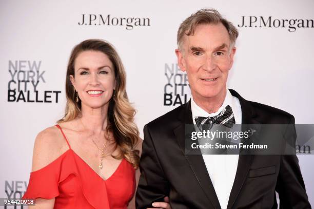 Blair Tindall and Bill Nye attend New York City Ballet 2018 Spring Gala at Lincoln Center on May 3, 2018 in New York City.