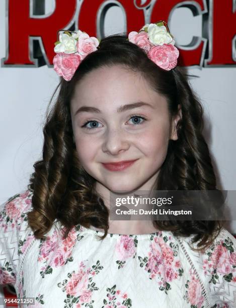 Actress Kitana Turnbull attends the Los Angeles premiere of "School of Rock" The Musical at the Pantages Theatre on May 3, 2018 in Hollywood,...