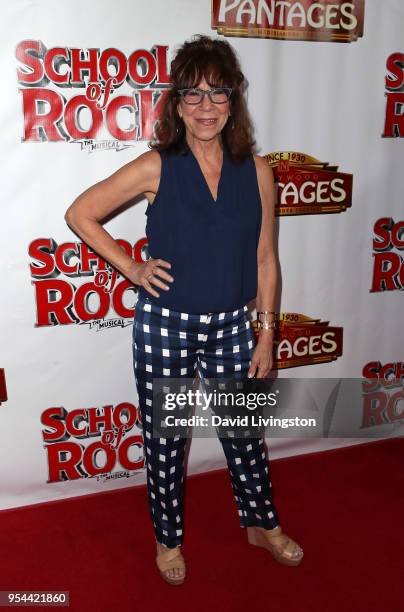 Actress Mindy Sterling attends the Los Angeles premiere of "School of Rock" The Musical at the Pantages Theatre on May 3, 2018 in Hollywood,...