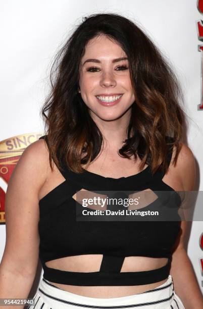 Actress Jillian Rose Reed attends the Los Angeles premiere of "School of Rock" The Musical at the Pantages Theatre on May 3, 2018 in Hollywood,...