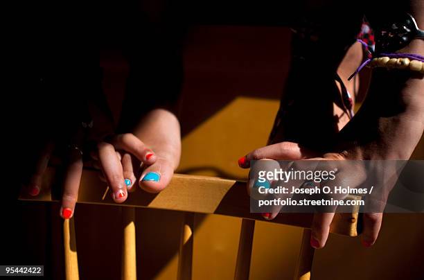 painted nails - joseph o. holmes stock pictures, royalty-free photos & images