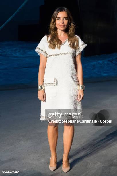 Elodie Bouchez attends the Chanel Cruise 2018/2019 Collection at Le Grand Palais on May 3, 2018 in Paris, France.